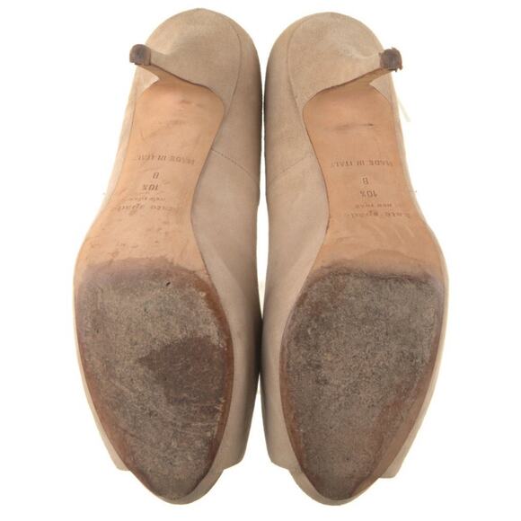 Kate Spade Rhinestone Gold Floral Embellished Begin Suede Stiletto Heel US 10.5 - Picture 5 of 5